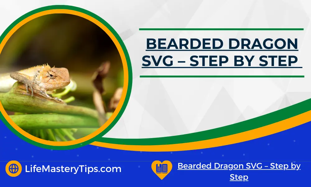 Bearded Dragon SVG – Step by Step